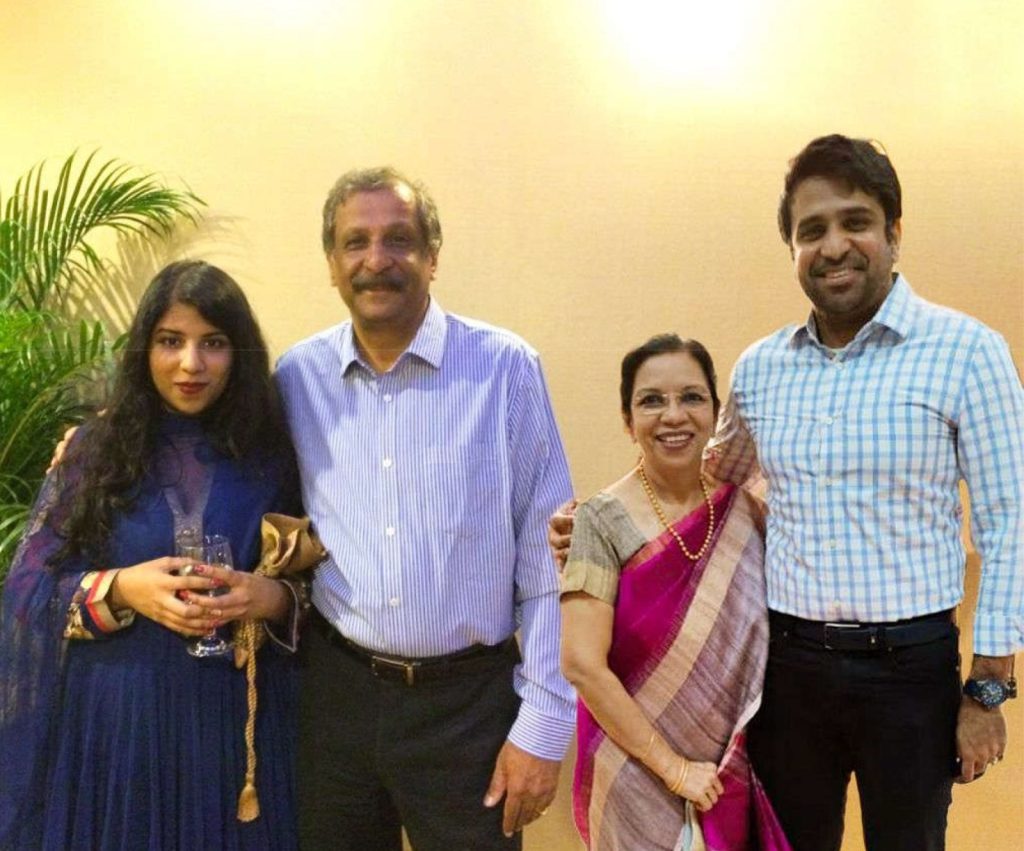 Mr.Mahadevan with his Family